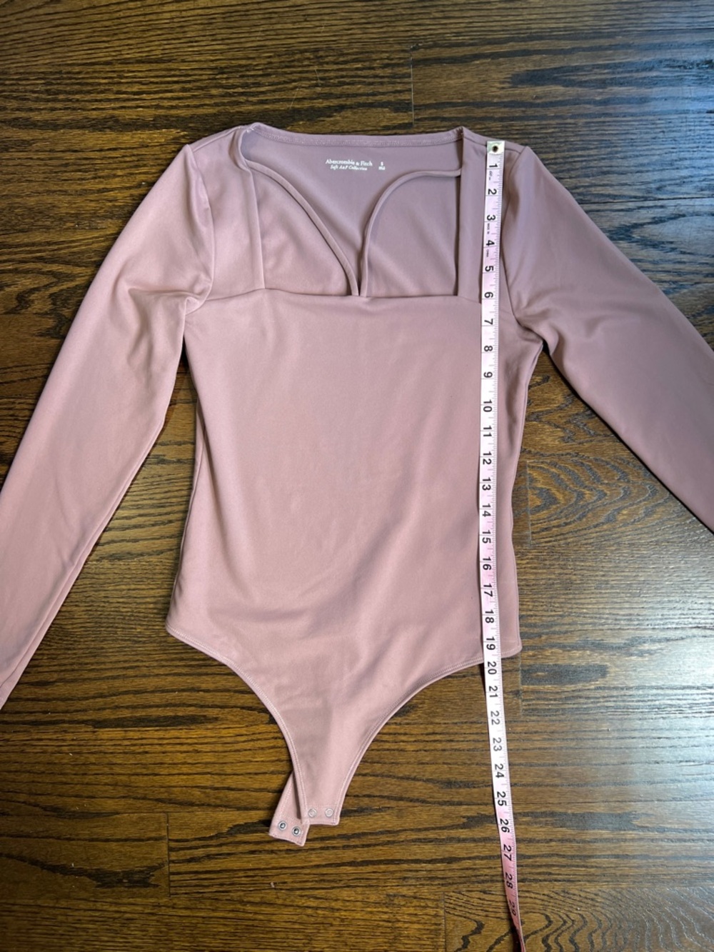 Abercrombie Long-Sleeve Strappy Squareneck Bodysuit - Picture 3 of 6
